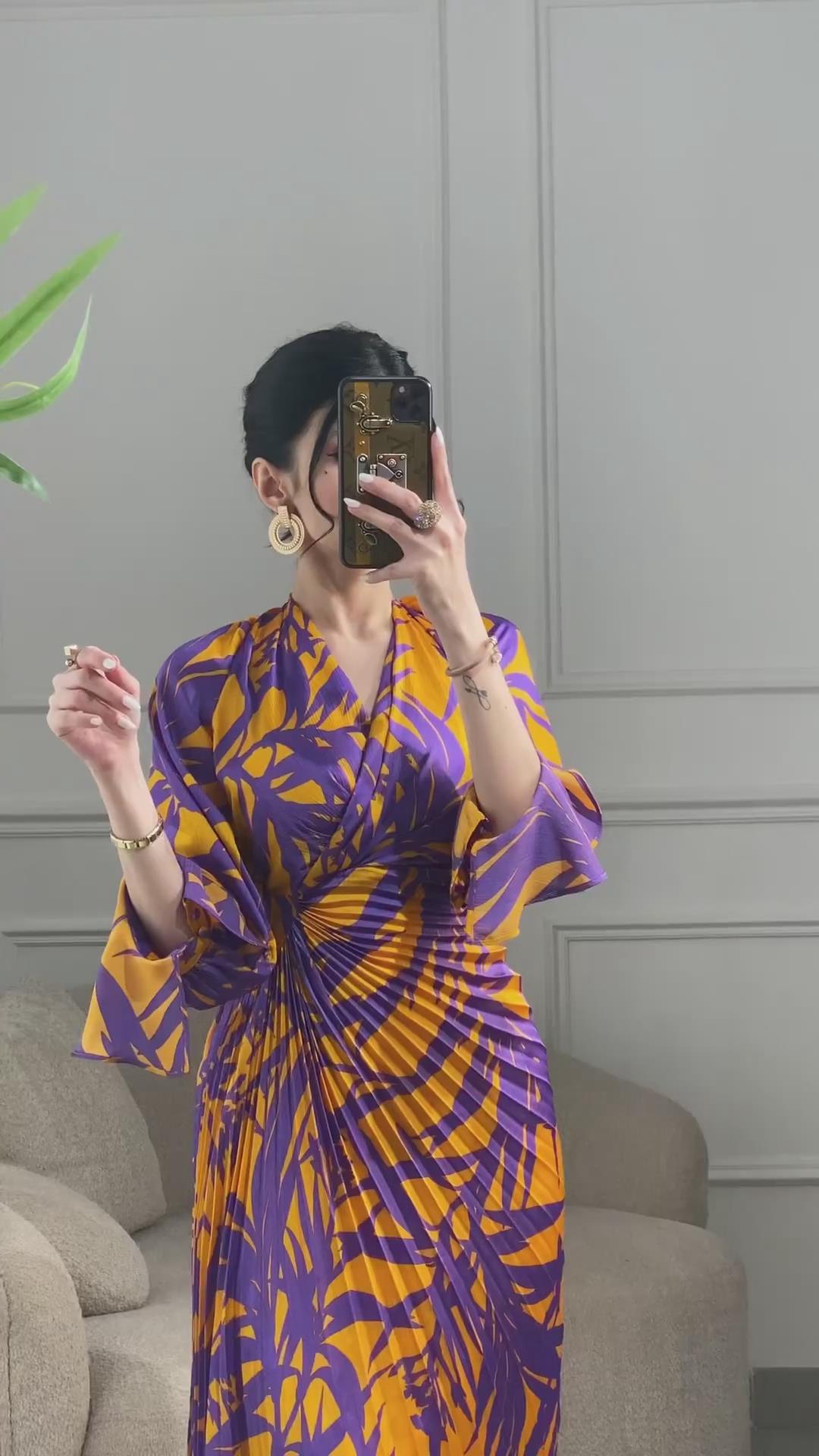 Elegant Slim Fitting Purple Evening Party Maxi Dress