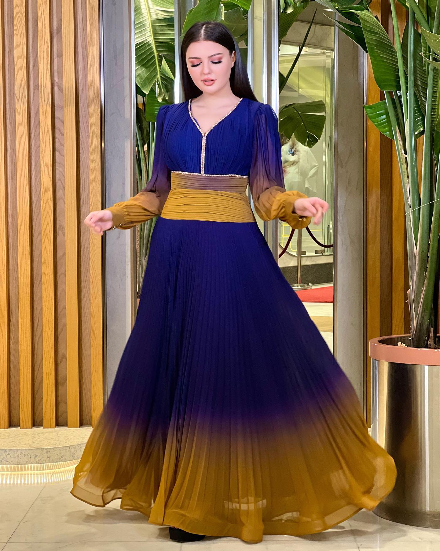 Colorful Chiffon Party Dress（delivery in 2-5 days）